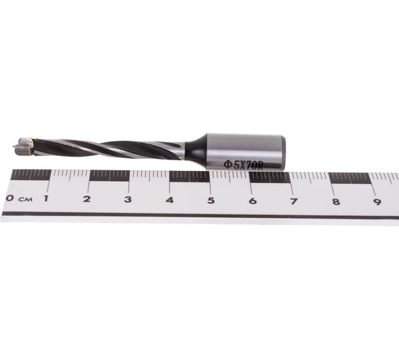 Сверло присадочное усиленное глухое (5х70 мм; хв-к 10х20 мм; RH) ROTIS 412.0570R