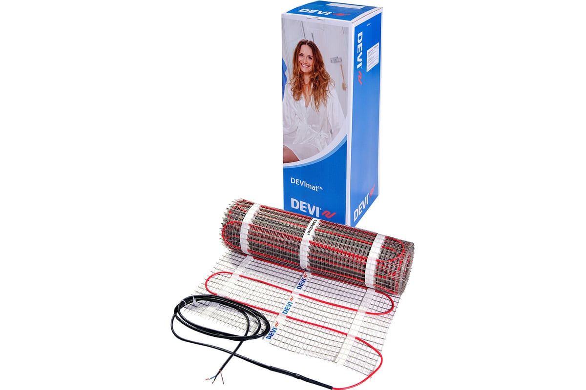 Двухжильный мат на самоклеющейся сетке Devi mat DTIR-150 1350Вт 0,45x18м 1235 83030584