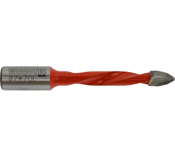 Сверло сквозное 7x35x70 мм, S10x30 мм, L Woodtec ИН 359086