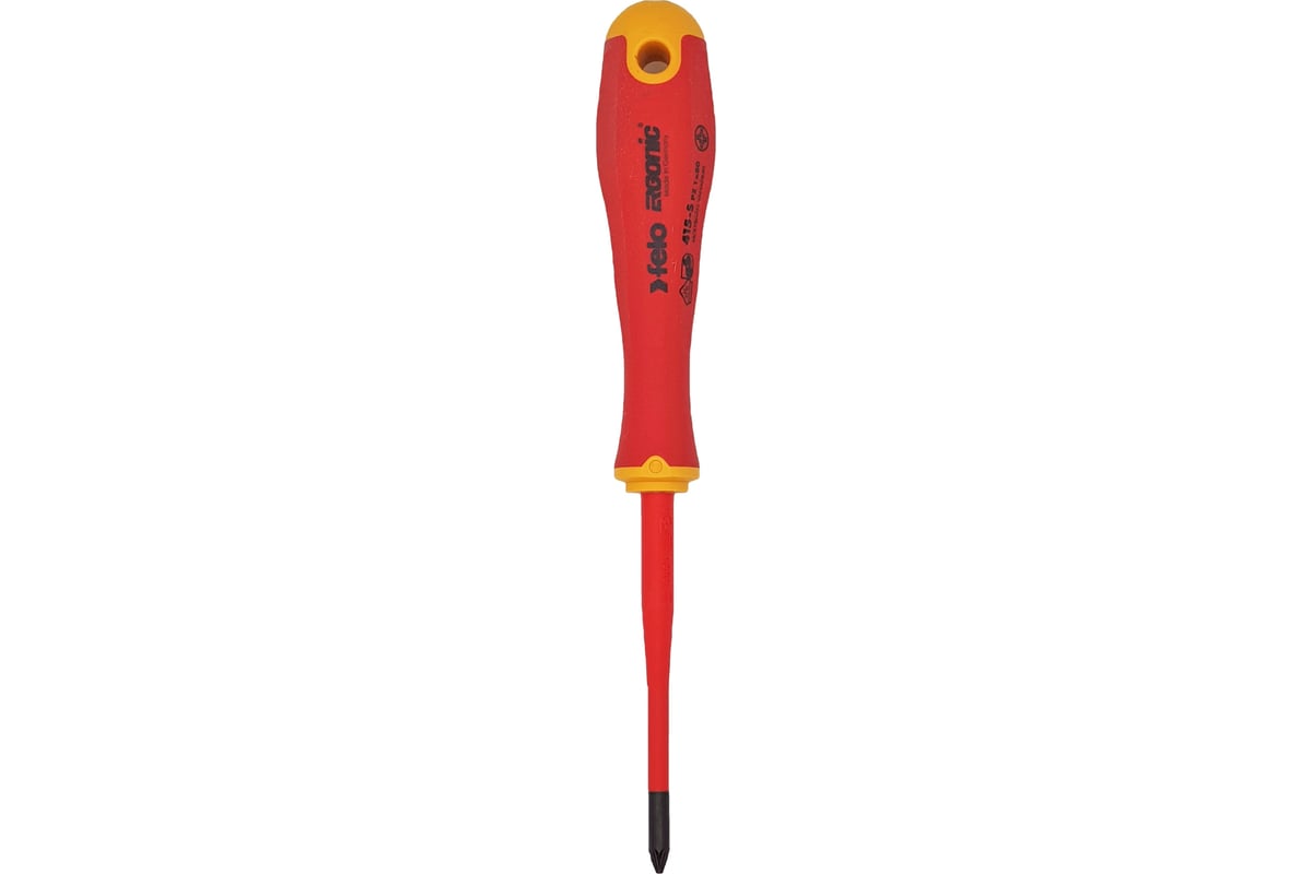 Диэлектрическая отвертка Felo PZ 1х80, E-Slim Ergonic 41519290