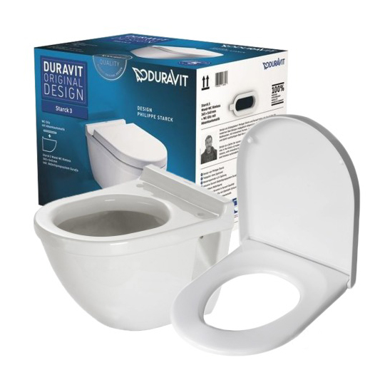 Подвесной унитаз Duravit Starck 3 (с крышкой SoftClose) 42000900A1