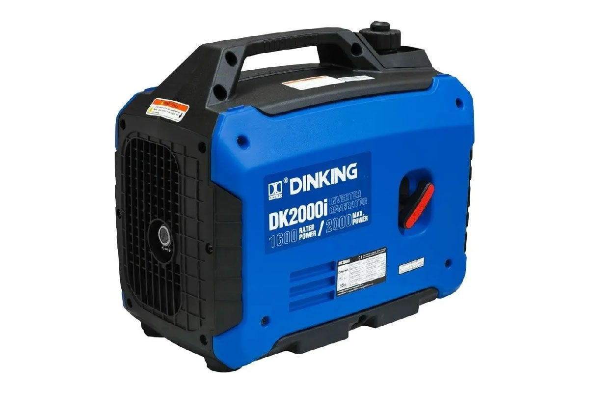 Бензиновый генератор Dinking DK2000i инверторный, 2 кВт, 230 В, 50 Гц, DK148, бак 4.3 л ГЕН017