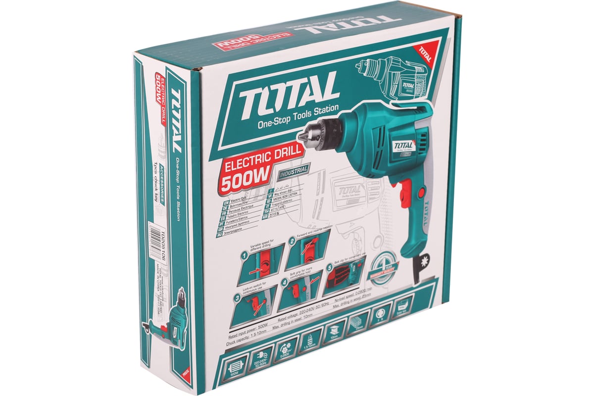 Сетевая дрель Total TD205106