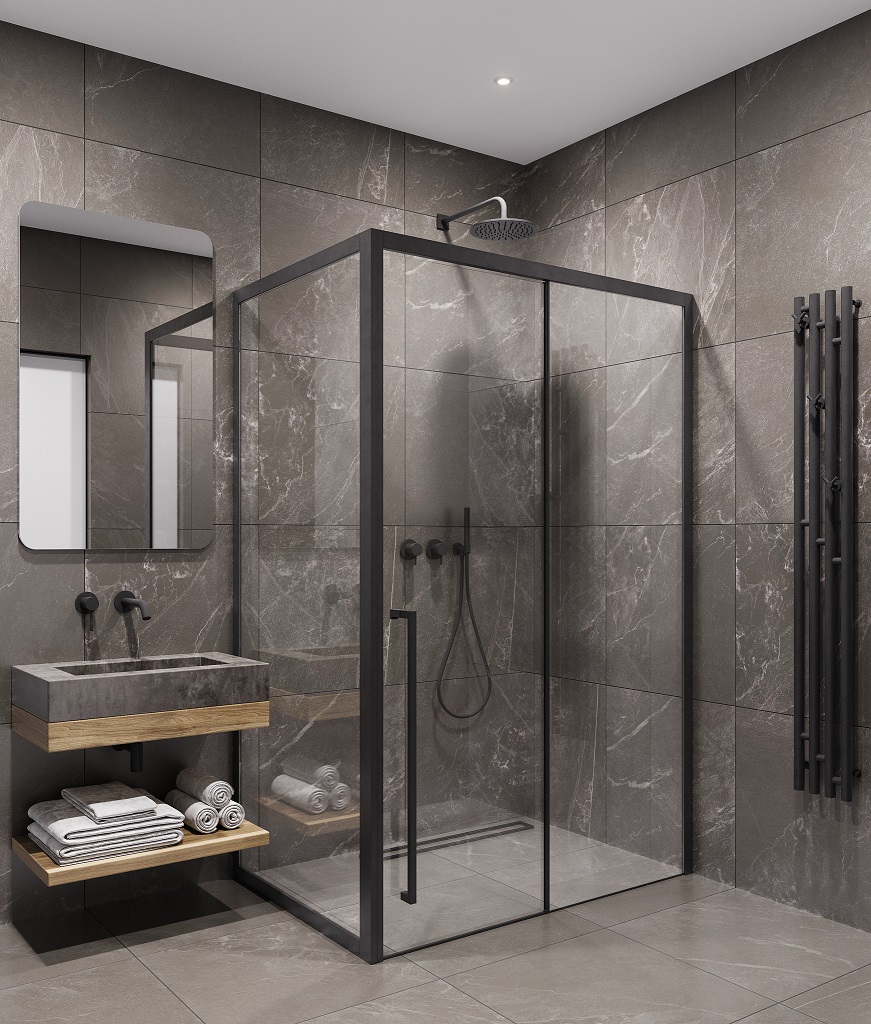 Боковая стенка Timo TSS-900/03C-8 90x200 прозрачное, черный