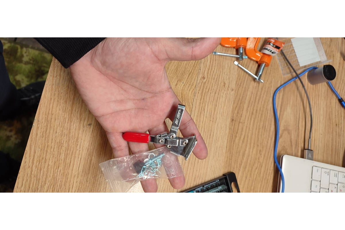 Зажим с вертикальной рукоятью HS CLAMP HS-101-A