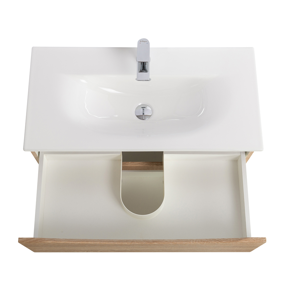 Мебель для ванной BelBagno Marino-Cer-Mini 80 см Rovere Bianco