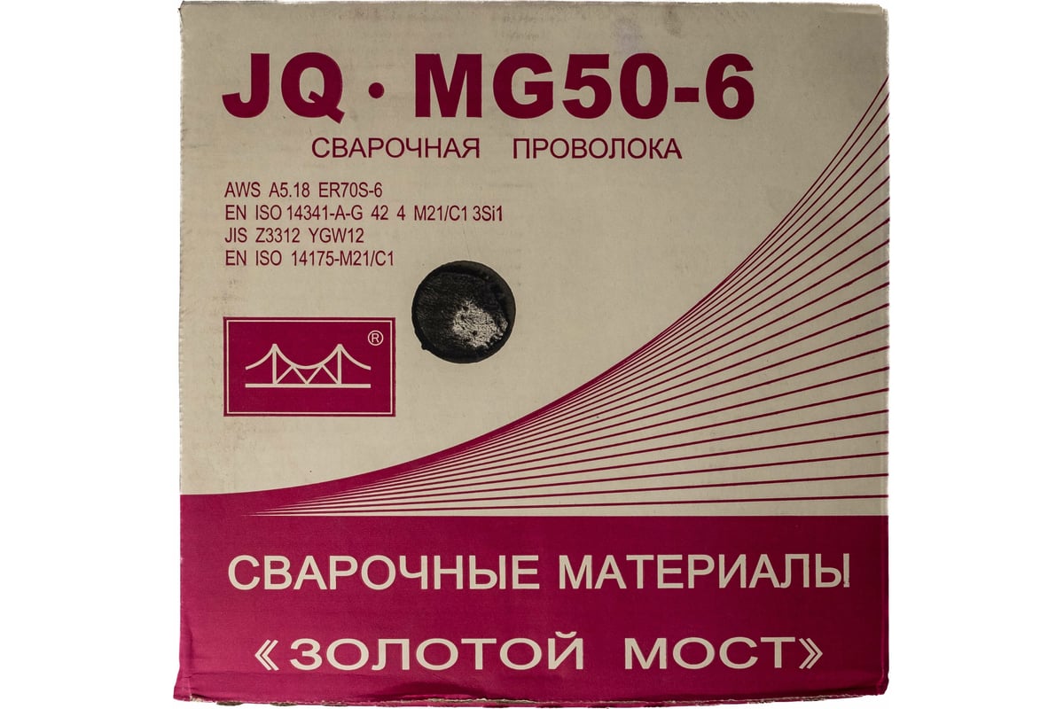 Проволока сварочная омедненная JQ.MG50-6/ER70S-6 1.2 мм, 20 кг GOLDEN BRIDGE 114