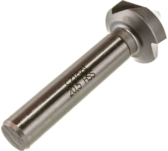 Зенковка 90 градусов (20.5х63 мм; хвостовик 10 мм; HSS; 3z) Bucovice Tools 741205