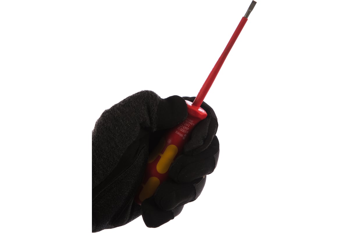 Отвёртка диэлектрическая WERA VDE, SL 0.8х4.0х100 мм, WE-006115