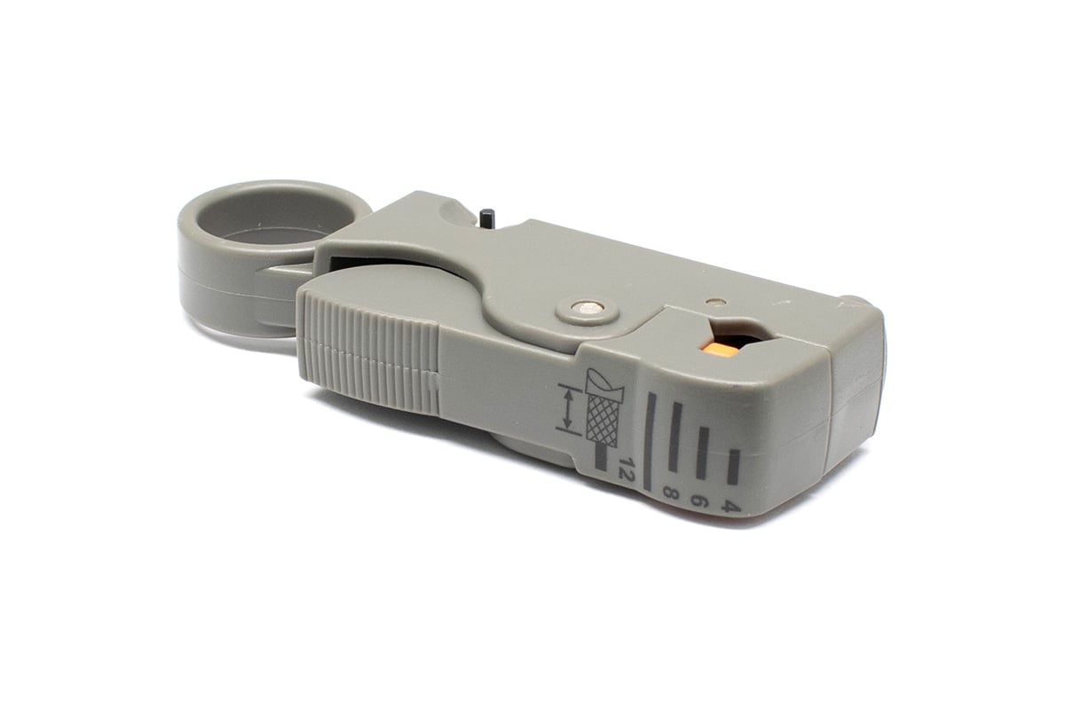 Инструмент для зачистки коаксиального кабеля OXION RG-58, RG-59, RG-6, блистер, OX-TL06PB