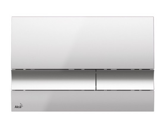 Кнопка смыва AlcaPlast M1720-1 белый/хром глянец