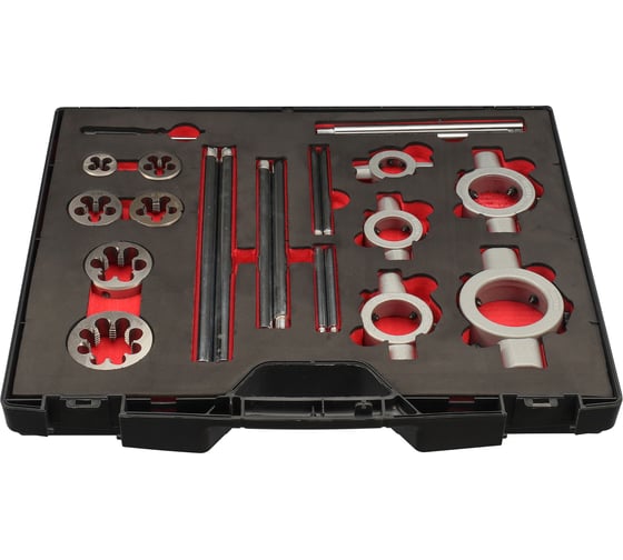 Набор метчиков и плашек H-Tools G(BSP) 1/8 -1,0 HSS-G 27пр 245074HT