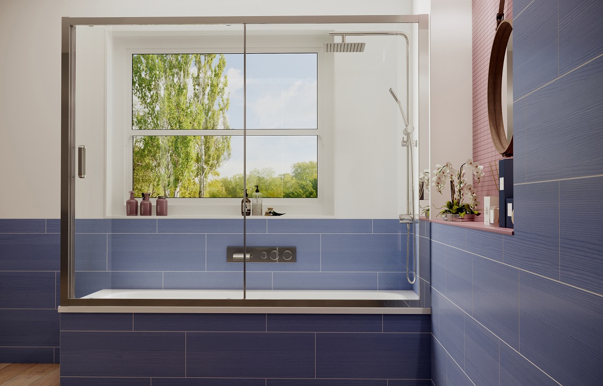 Шторка для ванны Ambassador Bath Screens 16041105 170x140 хром, прозрачный