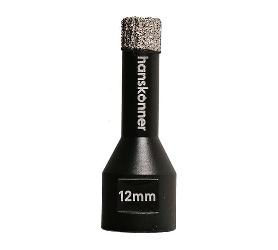 Коронка алмазная 12x60 мм, M14 для УШМ Hanskonner H1055-10-12