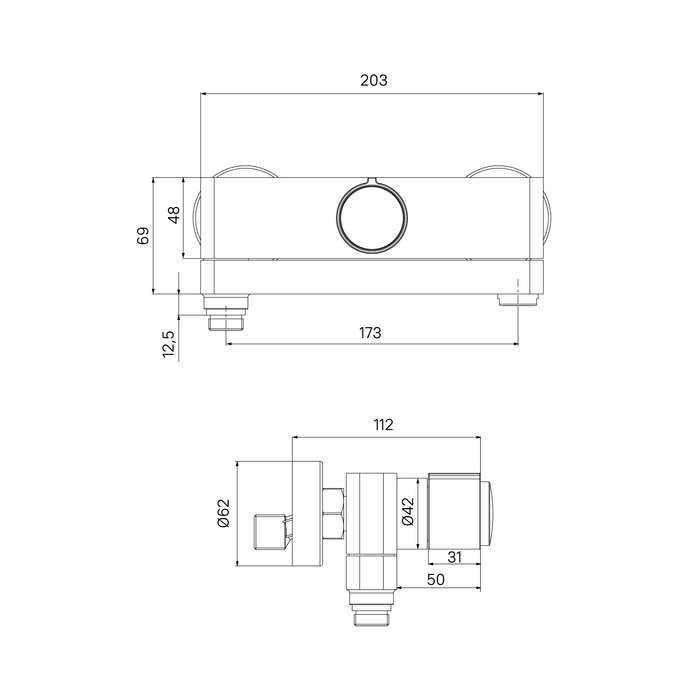 Смеситель для ванны Iddis Slide SLISBBTi02WA с Push Control, хром