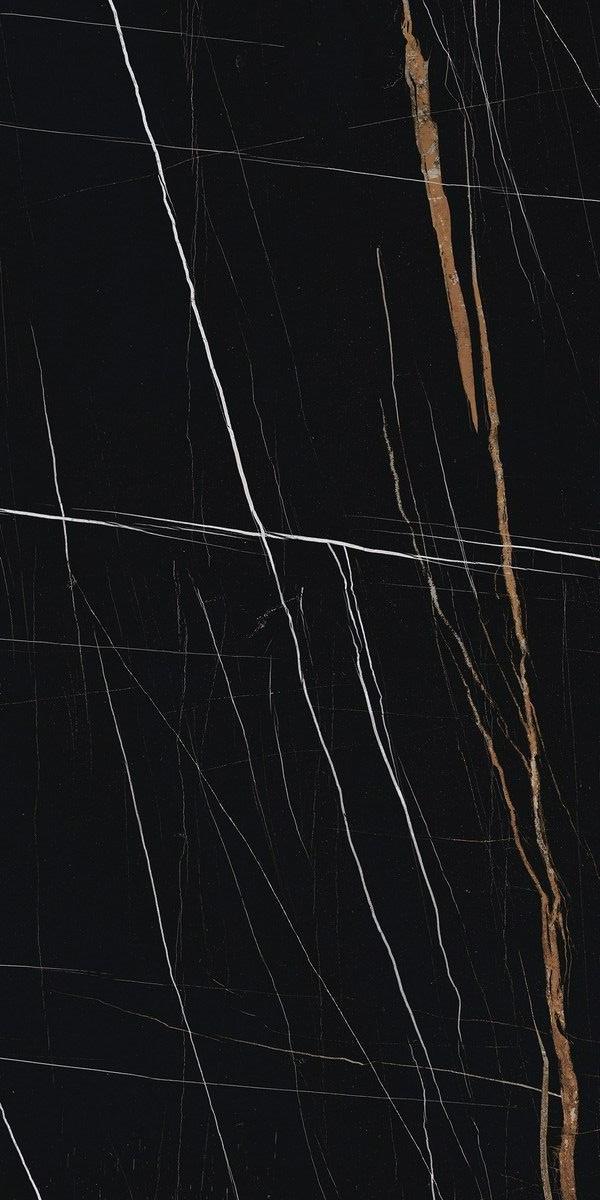 Керамогранит Kerranova Marble Trend Nero Dorato 60x120 см, K-1004/MR/600x1200x11