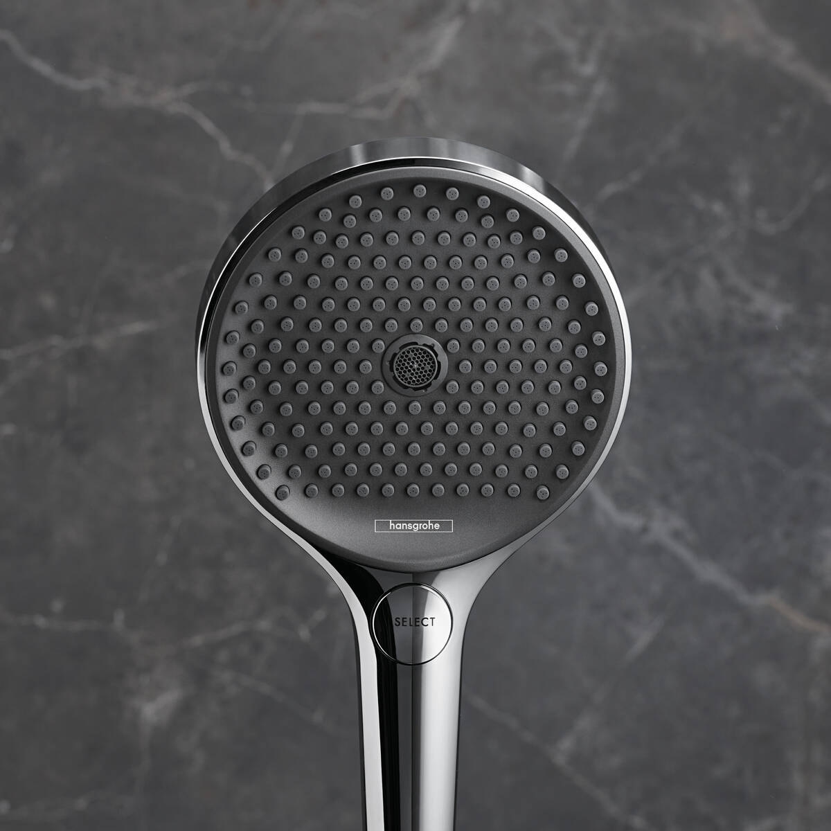 Душевая лейка Hansgrohe Rainfinity 130 3jet 26864340 шлифованный черный хром
