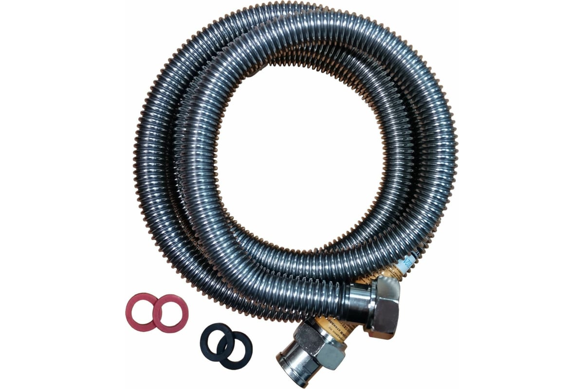 Сильфонная подводка для газа ELKA 1/2", 200 см, в/в ИС.100668