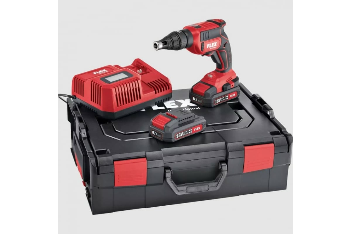 Аккумуляторный шуруповерт для гипсокартона Flex DW 45 18.0-EC/2.5 Set 467146