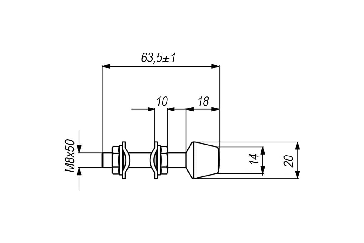 Горизонтальный механический прижим KUKAMET S111-3