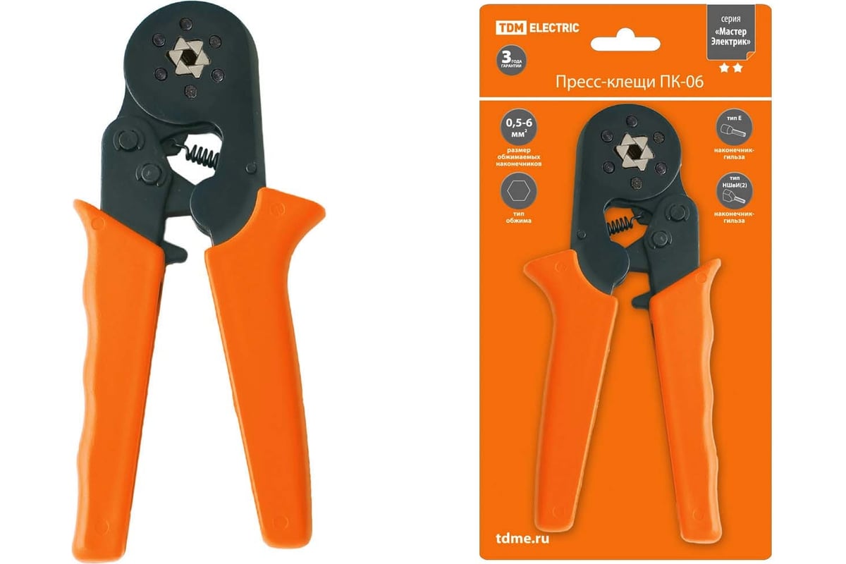 Пресс-клещи TDM ELECTRIC ПК-06 SQ1001-0006