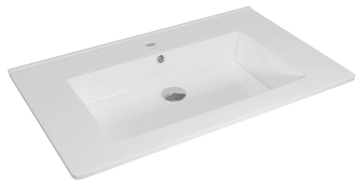 Мебель для ванной Vigo Grani 75 см напольная, 2 ящика, белый