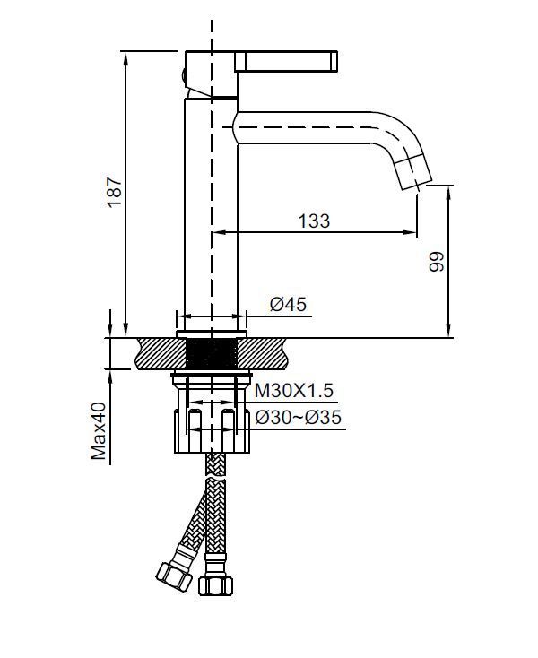 Смеситель для раковины Vincea Villa VBF-1VL1CH хром