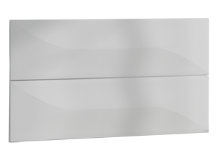 Фасад подвесной тумбы Marka One Mix 60 см для 2 ящ Brio, акрил, белый