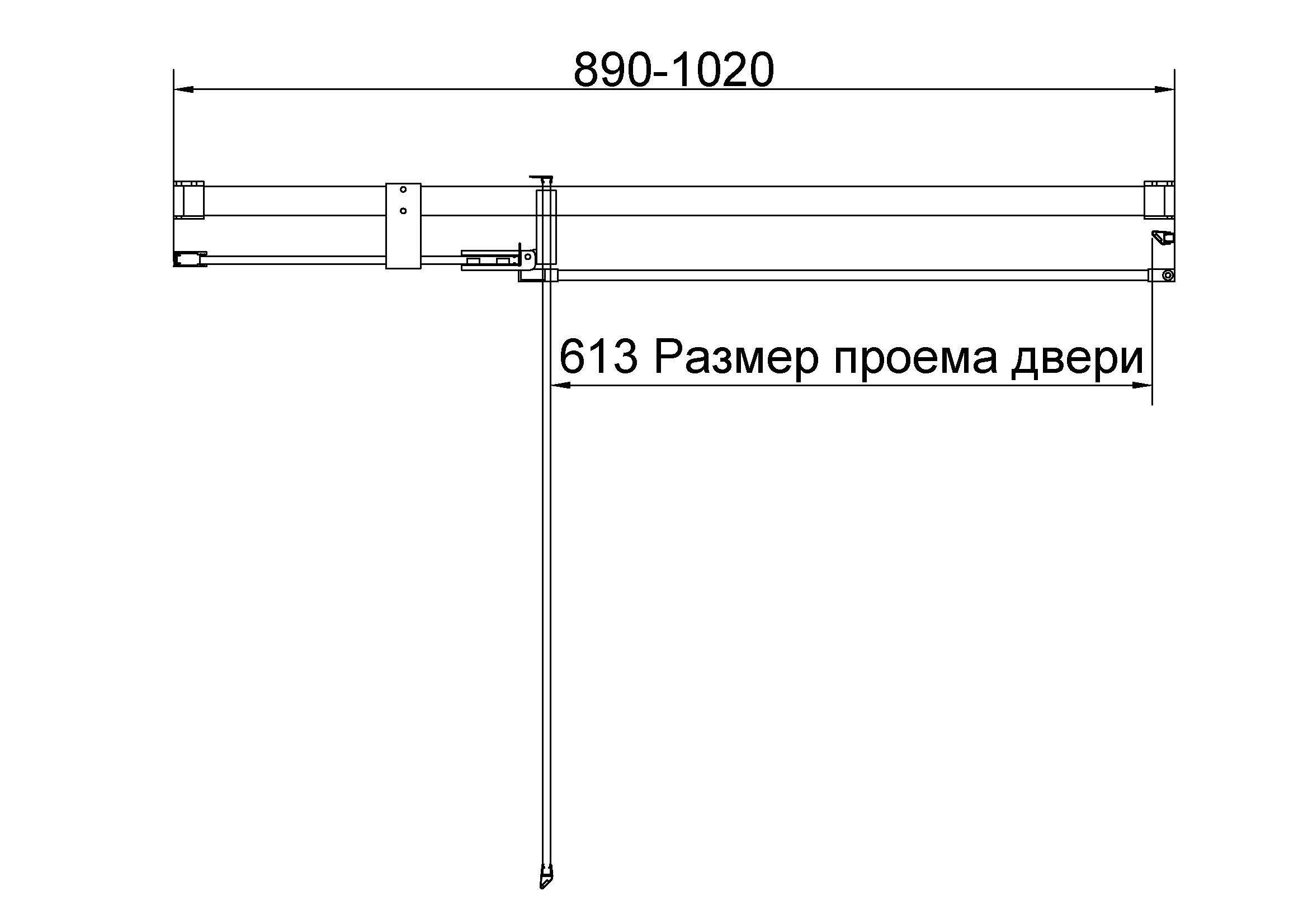Душевая дверь Vincea Экстенза (Extenza) VDP-4EX9010CLGM 90/100x195 вороненая сталь, прозрачная