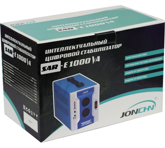 Однофазный стабилизатор напряжения JONCHN SAR-E1000VA