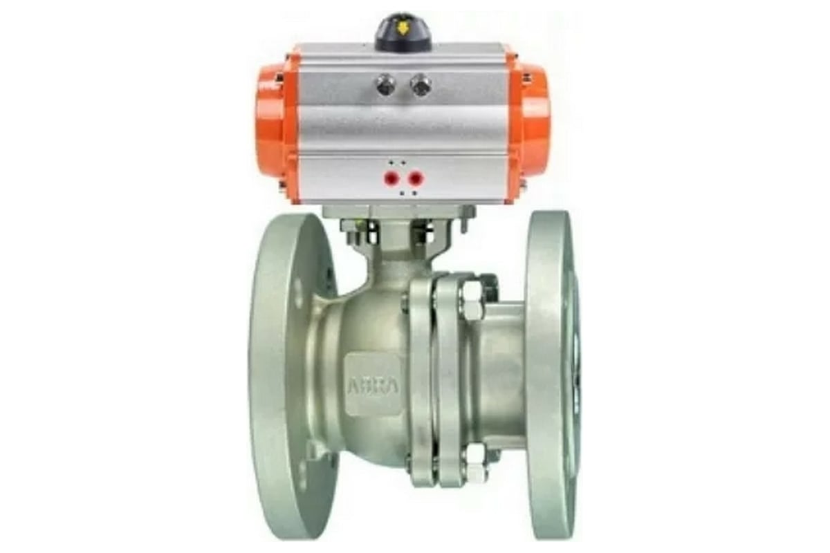 Шаровой кран DN.ru КШФП Ду150 Ру16, пневмопривод SA-210 D160-02005