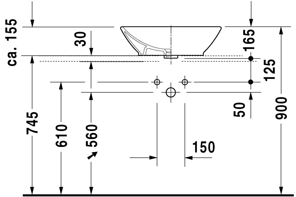 Раковина Duravit Bacino 42