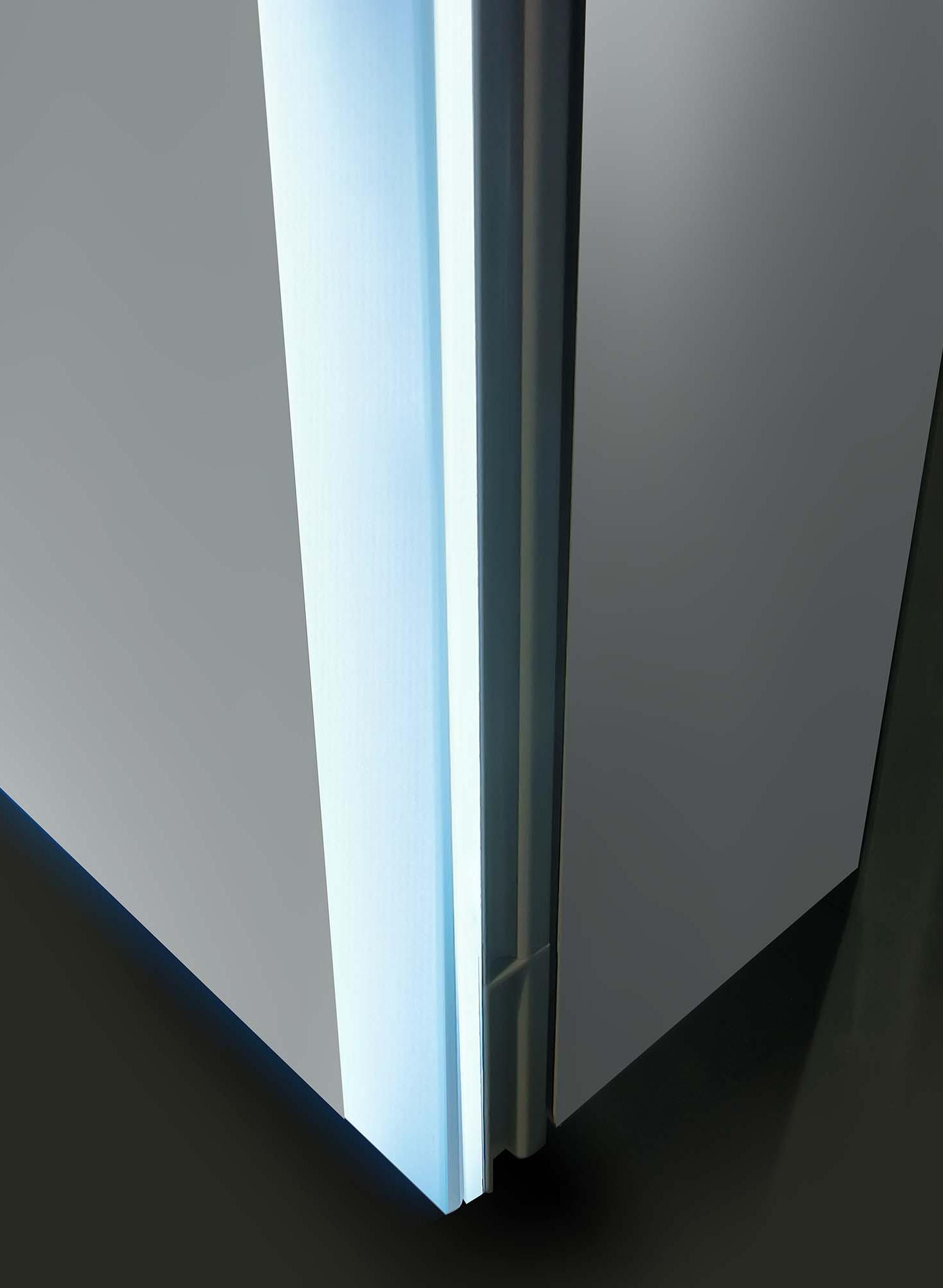 Зеркальный шкаф Aquatek 120x70 см с подсветкой, антипар, хром AQ7129-MLC