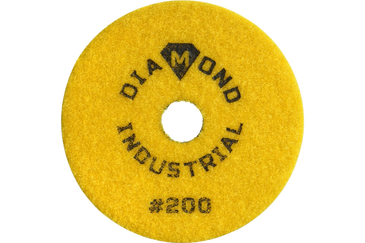 Круг алмазный гибкий шлифовальный Черепашка 100 мм, №200 Diamond Industrial DIDCHSH200