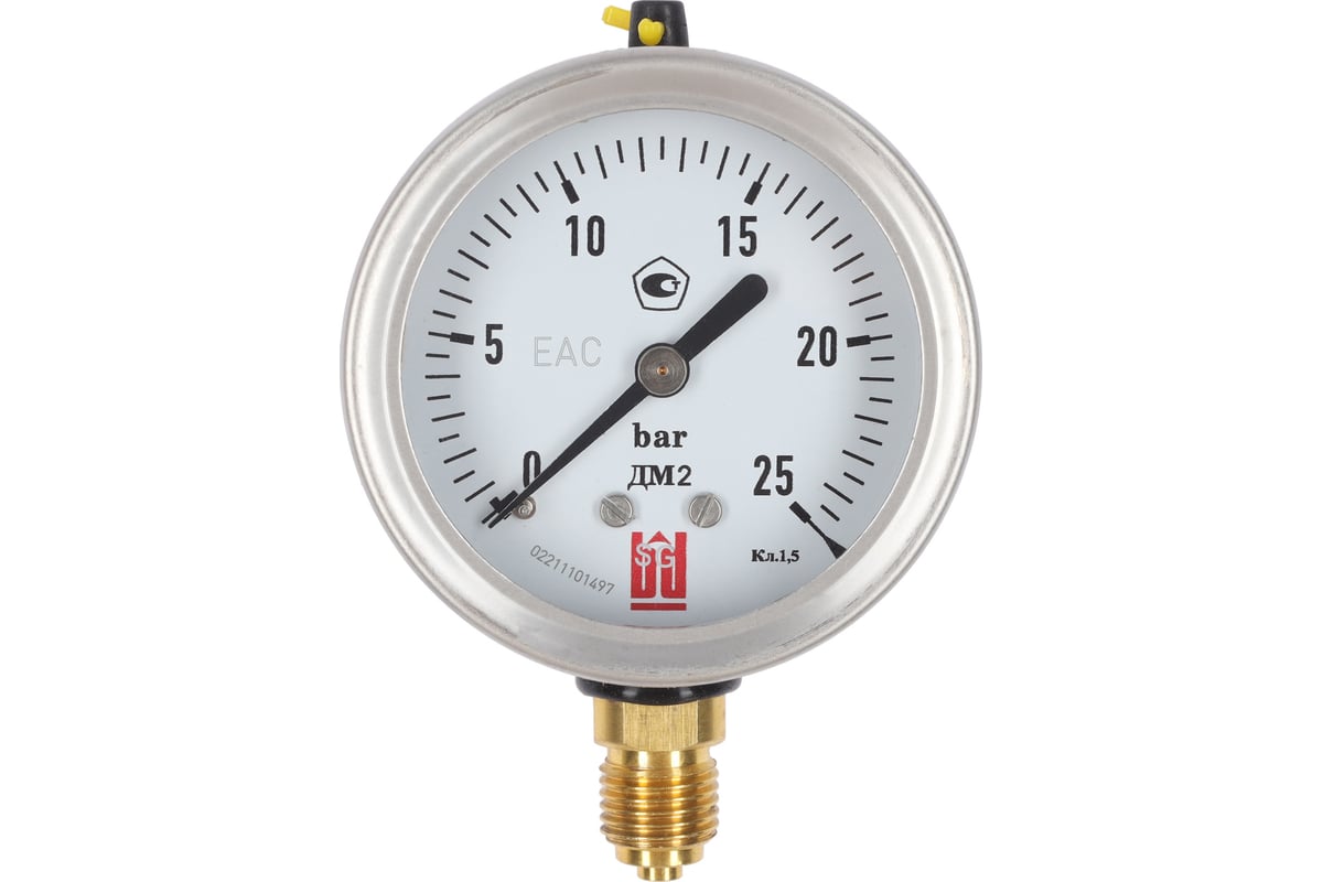 Манометр ДМ 2 063 Р (0-25) бар, кл.1.5, G1/4", DIN CASE BD 1152100025