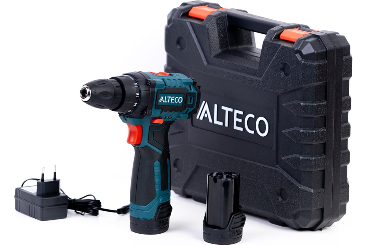 Аккумуляторная дрель-шуруповёрт Alteco CD 1210.1Li X2 33503