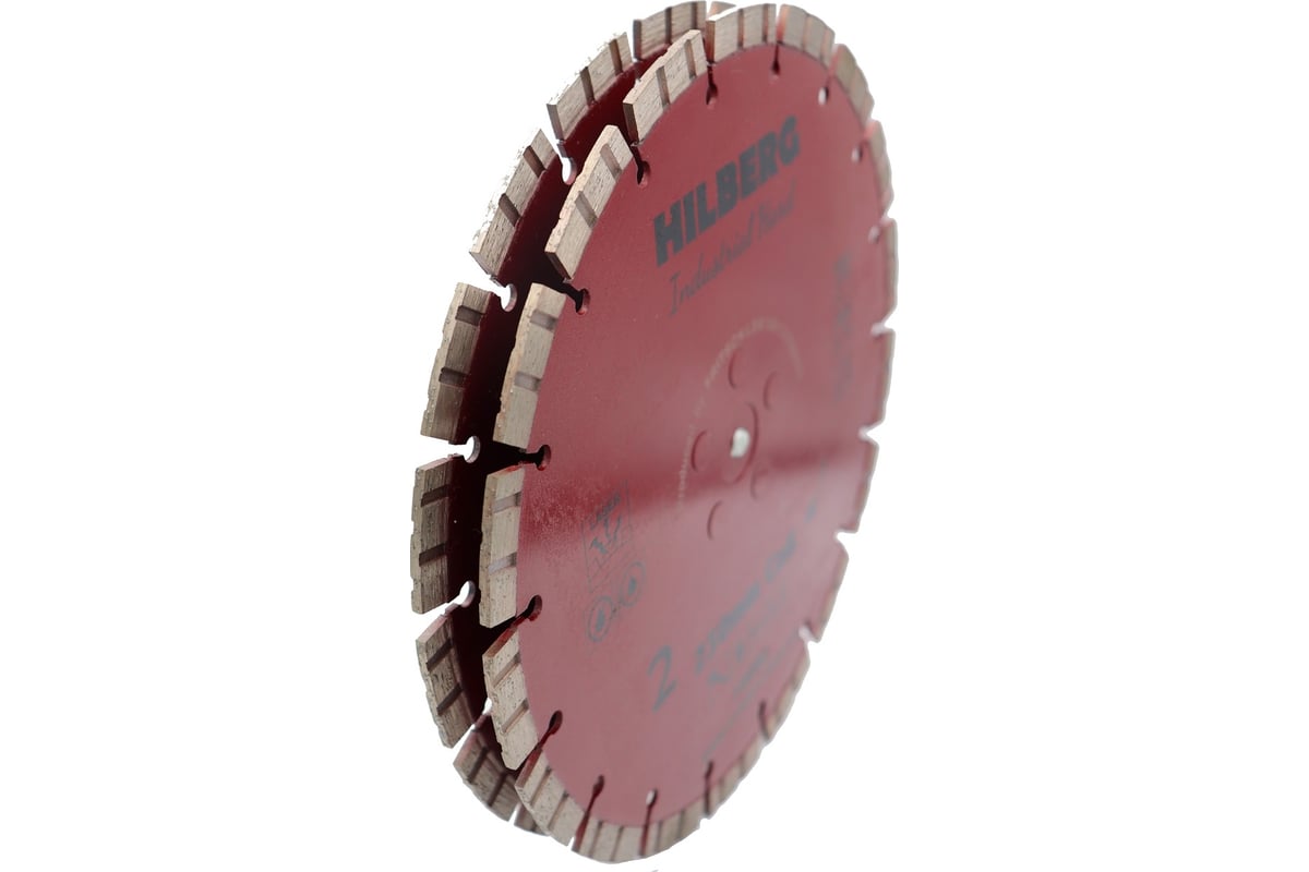 Диск алмазный отрезной Industrial Hard CnB 230 мм, 2 шт Hilberg HI886