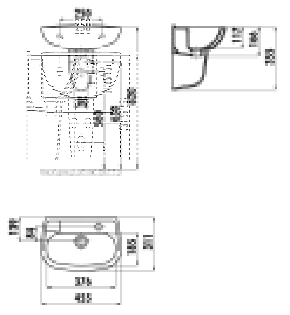 Раковина Creavit TP030-00CB00E-0000 45 см белый