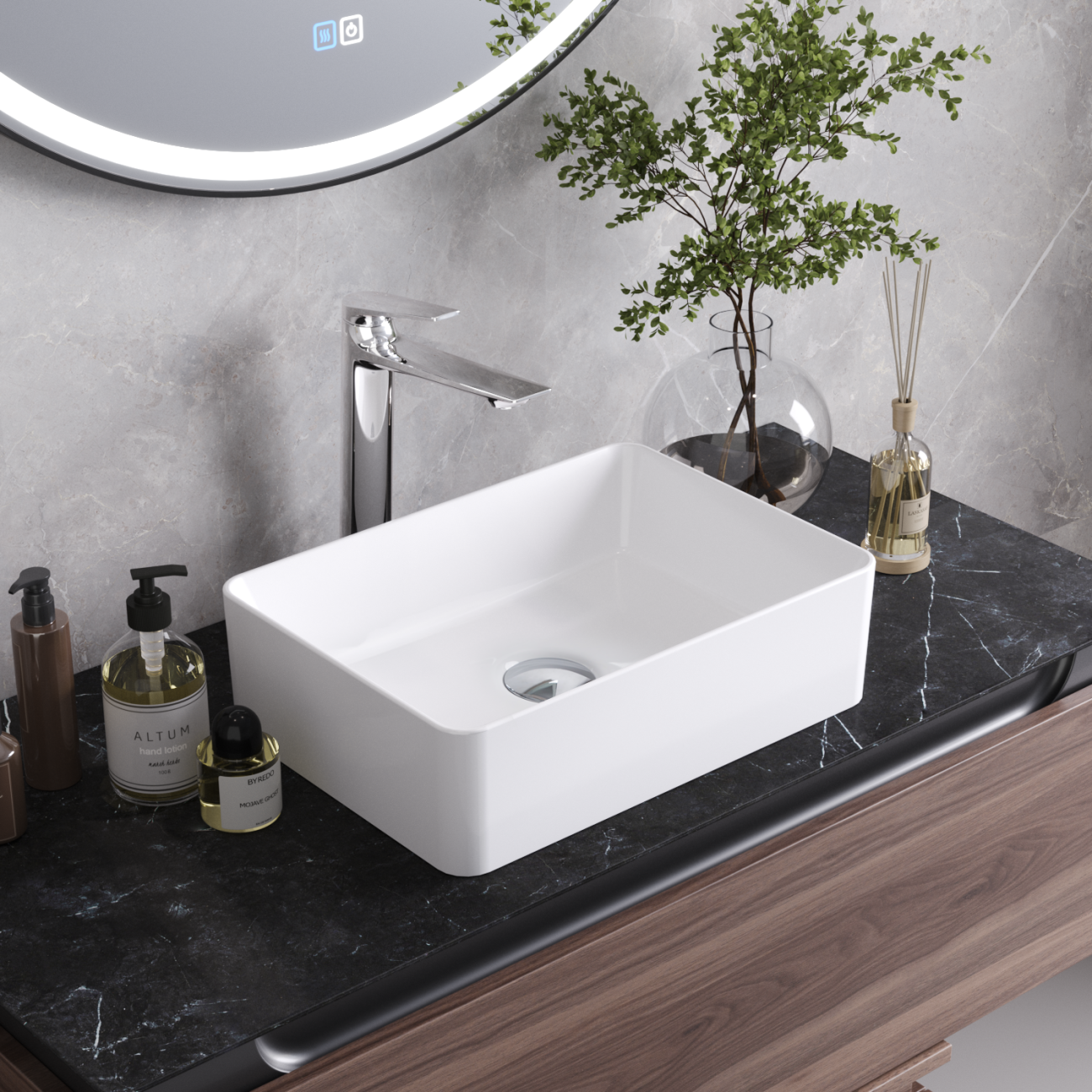 Раковина Cezares CZR-6596 41 см белый