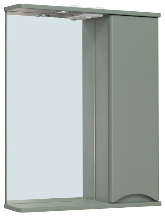 Зеркальный шкаф Руно Афина 60 см цемент, 00-00001207