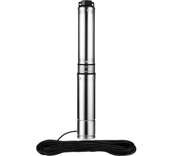 Скважинный насос JEMIX СН 3.5-2-45, Ø 3.5", 550 вт, макс.напор 60 м, ном.напор 45 м, при 2 куб.м./ч, 9 ступеней, крыльчатка пластик, встроенное управление СН 3,5-2-45, 35м