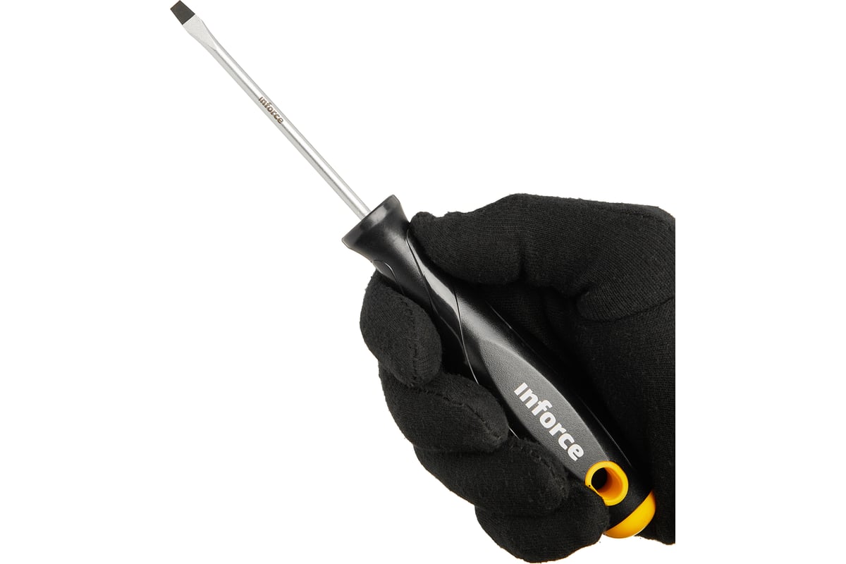 Шлицевая отвертка Inforce SL4x80 06-09-59