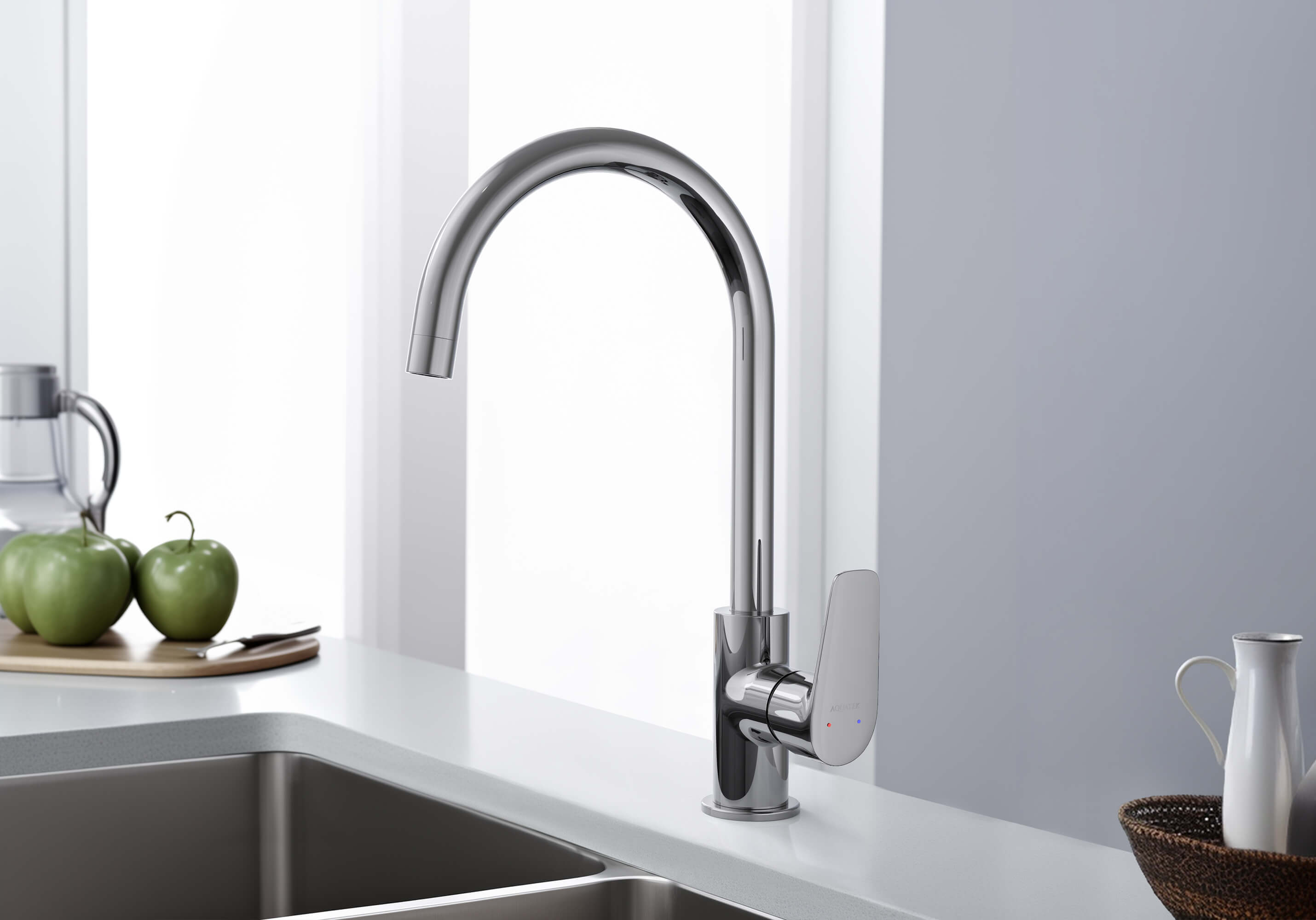 Смеситель для кухни Aquatek Бетта AQ1182CR хром