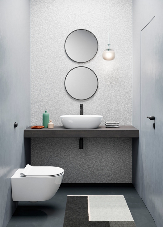 Подвесной унитаз GSI Pura 8816FR211 с креплением 50x36 безободковый, белый