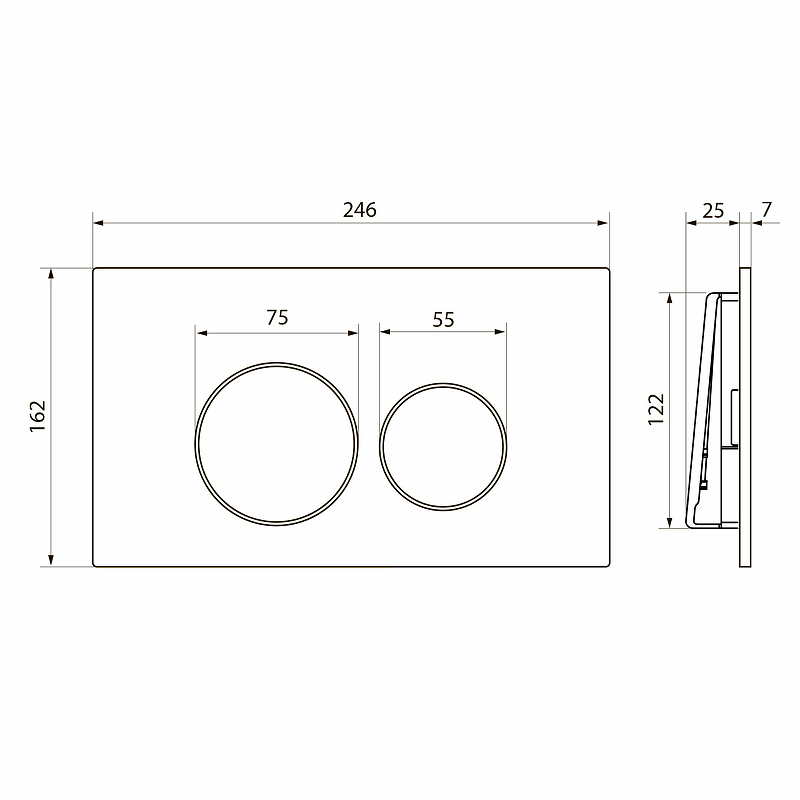 Комплект Point PN48048SB унитаз Меркурий PN41831BM + инсталляция Элемент PN45120 + кнопка Виктория PN44061SB сталь