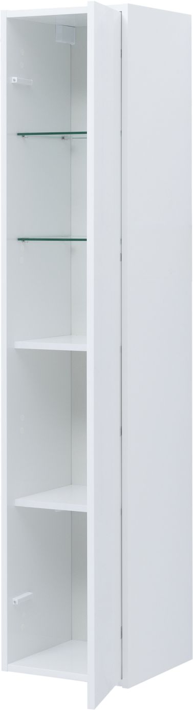 Шкаф-пенал Aquanet Lino (Flat) 35 см белый глянец 00295039