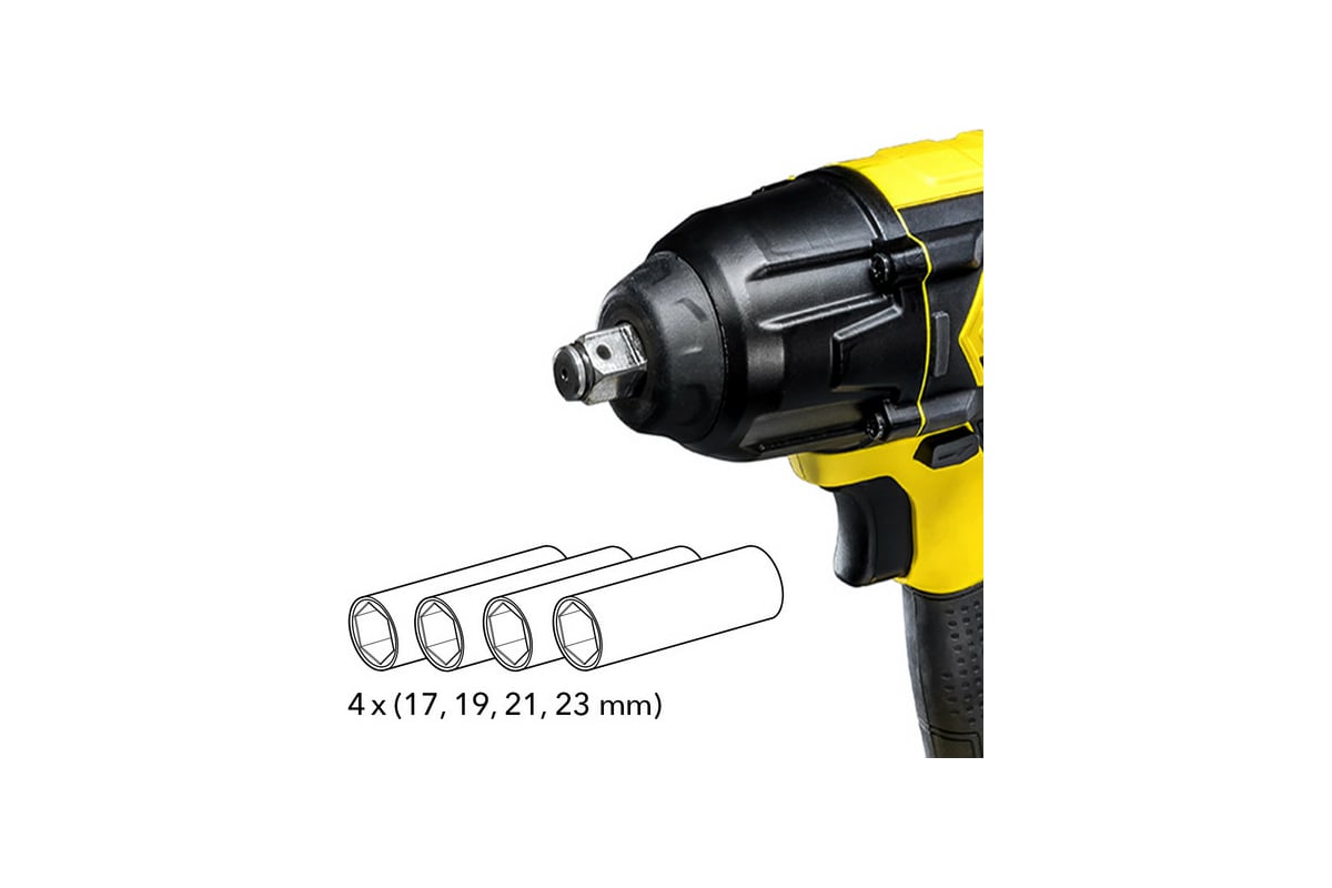 Аккумуляторный ударный гайковерт Trotec PIWS 10-20V 4410000651