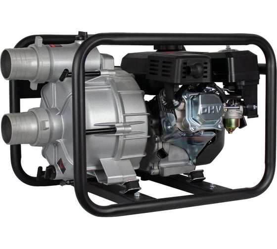 Мотопомпа для сильнозагрязненной воды Verton DWP 80/1200, 7л.с/212см3,80мм/3", 1200л/мин, 72м3/ч, h8м/26, d30мм 01.17548.17554