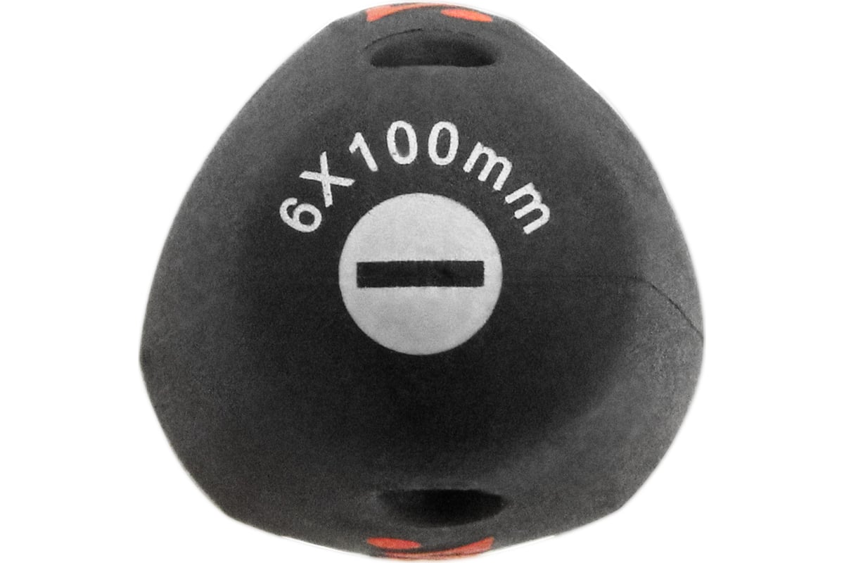 Отвертка RAGE by VIRA SL6x100 CR-V эргономичная двухкомпонентная 391102