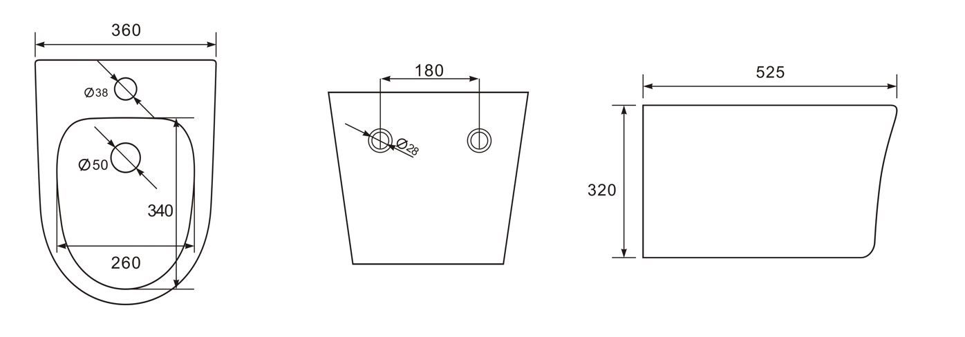 Подвесное биде Aquatek Ника AQ1009-00 белый Подвесное биде Aquatek Ника AQ1009-00 белый